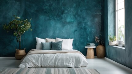 Merge the serenity of teal with the simplicity of white, crafting a space for boundless opportunity.