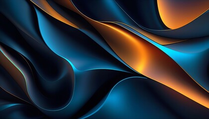 Modern Black Blue Abstract Background in 4