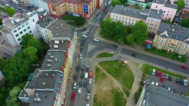 Lech Kaczynski Square Opole Plac Aerial View Poland