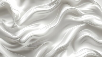 modern sleek white silk wave smooth texture background 