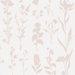 Delicate watercolor meadow flowers, botanical digital paper - 780171300
