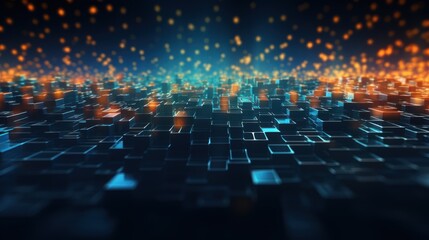 Technology Particle Abstract Background