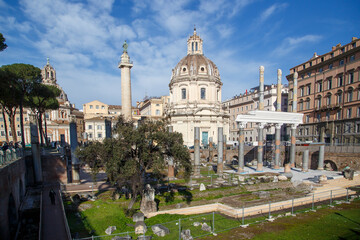 The ruins of Roman forum 