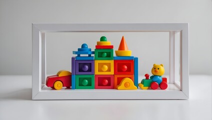 Colorful educational toys, Baby kids toy frame