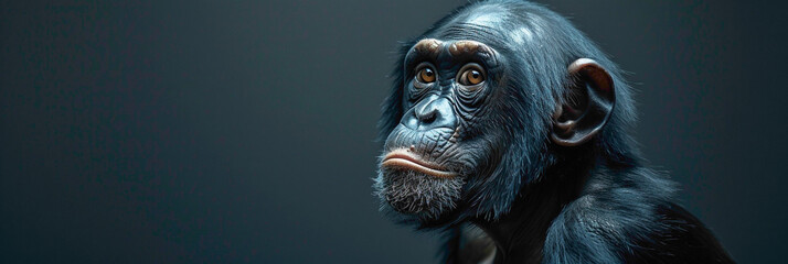 a Bonobo beautiful animal photography like living creature - obrazy, fototapety, plakaty