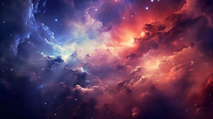 Fototapeta premium Digital galaxy starry sky night sky abstract graphic poster web page PPT background