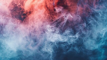 Atmospheric smoke, abstract color background, close-up. - obrazy, fototapety, plakaty