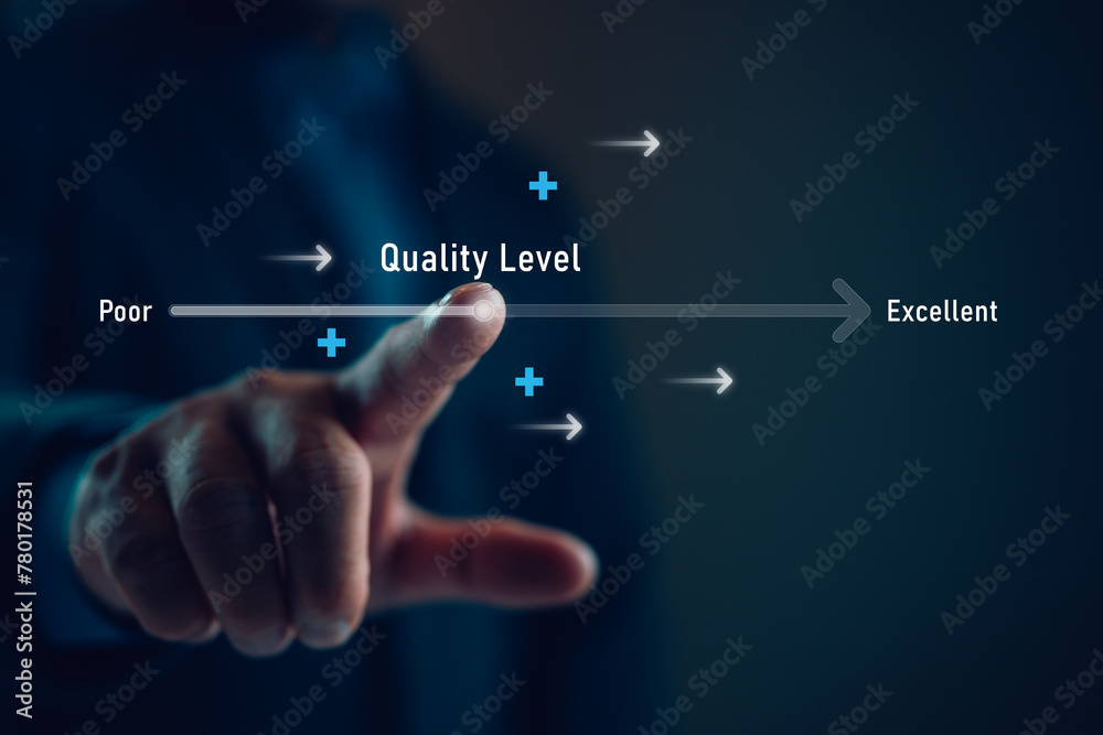 Poster quality improvement and management system, quality levels growth, quality improvement assurance cert