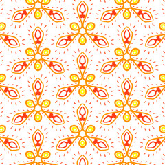 seamless background with flowers