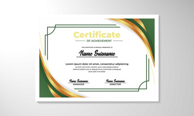 Obraz premium elegant gradient certificate design template