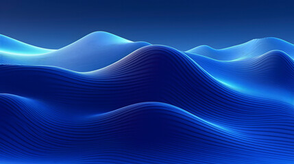 Digital fantasy blue mountain curve abstract graphic poster web page PPT background