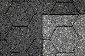 area of ceramic bricks herringbone pattern - 780181129