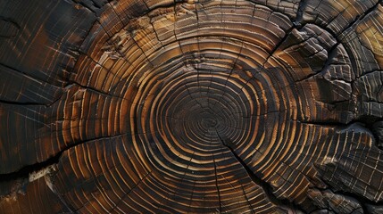 Close up of knotted wood, capturing the intricate patterns and stories within tree rings.