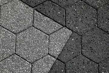area of ceramic bricks herringbone pattern - 780181700