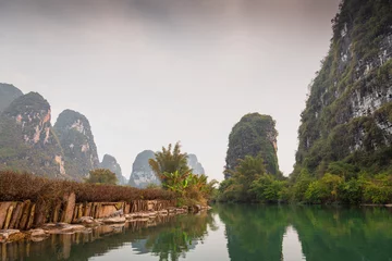 Papier Peint photo autocollant Guilin Beautiful mountain and water natural landscape in Guilin, Guangxi, China