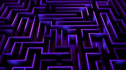 Science and technology purple geometric stripe maze scene abstract graphic poster web page PPT background