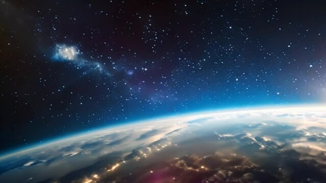 planet earth in outer space