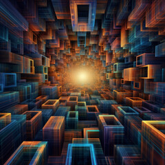 Obraz premium Blending Algorithms with Artistry.