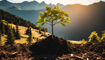 árbol en crecimiento