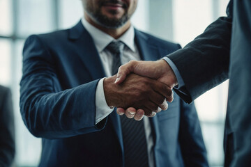 Handshake, two business men