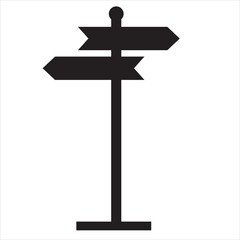 Sinpost icon. Signboard vector set. Sign direction. Sign board isolated. EPS 10/AI