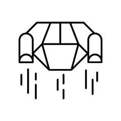 aircraft icon. outline icon