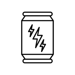 drink energy icon. outline icon
