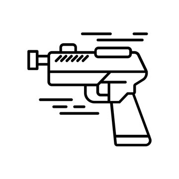 recommend clip art: gun icon. outline icon