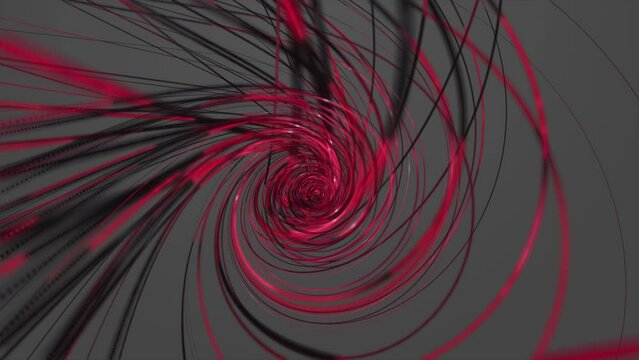 Powerful video animation with stripe wave object in slow motion, 4096x2304 loop 4K