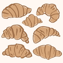 Croissant Vector Collection.eps