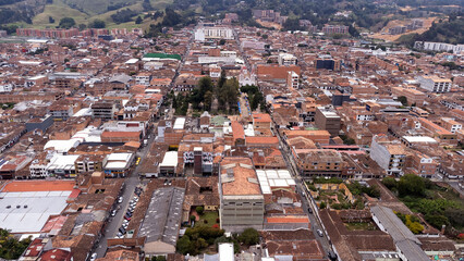 Obraz premium La Ceja, Antioquia - Colombia. March 9, 2024. It is a Colombian municipality located in the east of the department.