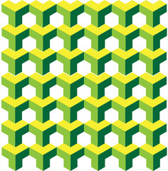 seamless pattern with hexagons design