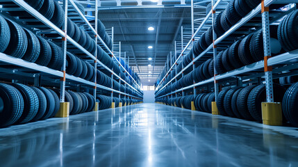 tire stored in warehouse 