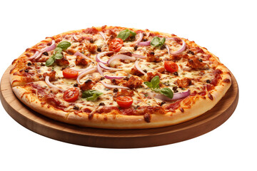 Tasty Pizza on Transparent Background