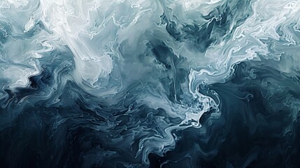 stormy gradient, swirling greys and deep blues, textured like rough seas - Powered by Adobe