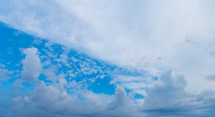 Cloudy skyscape background. Cloudscape background. Cloud in the sky. Background with cloud. Gloomy...