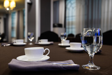 White coffee cup, brown coffee, profound scent, dark brown