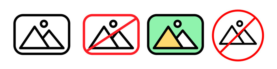 Missing Image or Photo Upload Error Icon for Picture Attachments