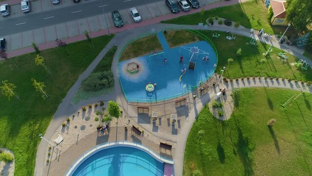 Playground Osiedle Jagiellonskie Biala Podlaska Plac Zabaw Aerial View Poland