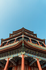 Fototapeta premium The Tower of Buddhist Incense in the Summer Palace, Beijing, China
