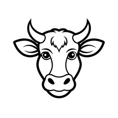 vector illustration cow