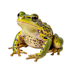 illustration of frog, Isolated on transparent PNG background, Generative ai - obrazy, fototapety, plakaty