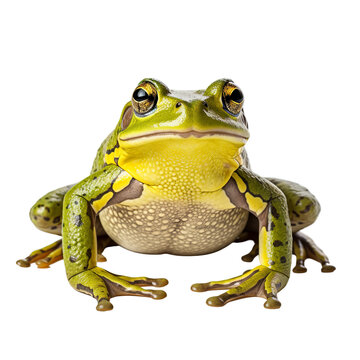 illustration of frog, Isolated on transparent PNG background, Generative ai