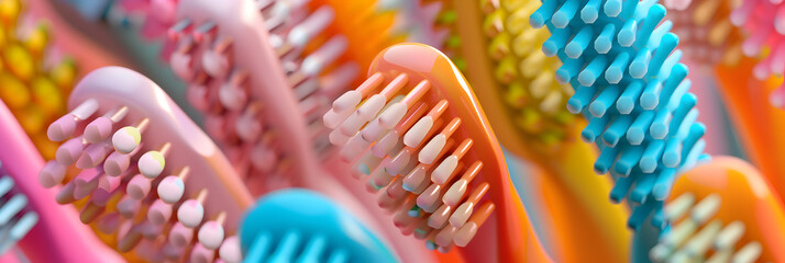 Multi-Hued Toothbrushes for Fun Oral Care, Vibrant Dental Care