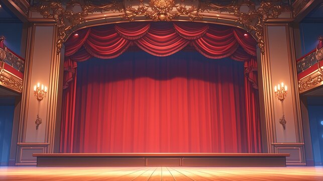 スポットライトを浴びた舞台1