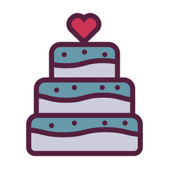 love cake icon