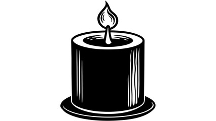 illustration of a candle, black cake silhouette vector illustration,icon,svg,candles characters,Holiday t shirt,Hand drawn trendy Vector illustration,cake with candles on a white background