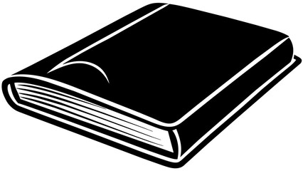 book isolated on white, black book silhouette vector illustration,icon,svg,book characters,Holiday t shirt,Hand drawn trendy Vector illustration,book on a white background