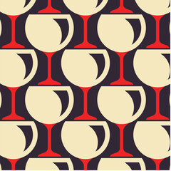 Wine Glasses Designs in Fabric, Wallpaper and Textures