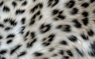 Soft focus close-up of spotted feline fur